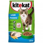 Сухой корм Kitekat полнорационный для взрослых кошек Улов Рыбака, 1.9кг