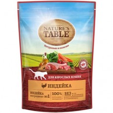 Сухой корм Nature`s Table для кошек Индейка, 190г в магазинах Перекресток