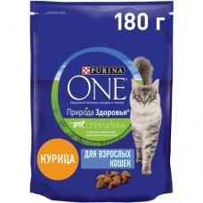Сухой корм Purina ONE для кошек с курицей, 180г в магазинах Перекресток