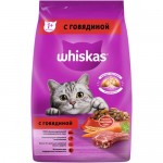 Сухой корм Whiskas для кошек Вкусные подушечки с нежным паштетом с говядиной, 1.9кг