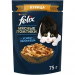 Влажный корм Felix для кошек с курицей, 75г