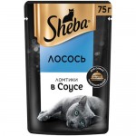 Влажный корм Sheba для кошек Ломтики в соусе с лососем, 75г