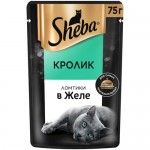 Влажный корм Sheba для кошек Ломтики в желе с кроликом, 75г