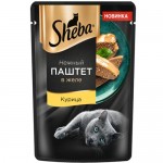 Влажный корм Sheba для кошек паштет с курицей, 75г