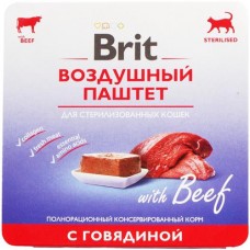 Паштет Brit воздушный Говядина для стерилизованных кошек, 100г в магазинах Перекресток