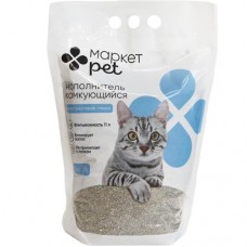 Наполнитель комкующийся для туалета кошек Маркет Pet, 5кг в магазинах Перекресток