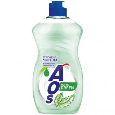 Средство для мытья посуды AOS Ultra Green, 450мл в магазинах Перекресток