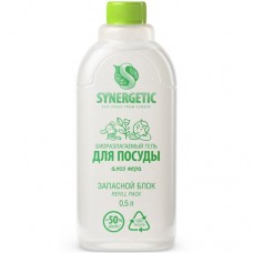 Запасной блок гель для мытья посуды Synergetic Алоэ вера, 500мл в магазинах Перекресток