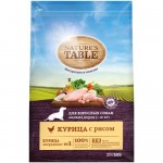 Сухой корм Nature`s Table для взрослых собак мелких пород Курица с рисом, 500г