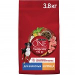 Сухой корм Purina One для собак средних и крупных пород с курицей и рисом, 3.8кг Сухой корм Purina One для собак средних и крупных пород с курицей и рисом, 3.8кг