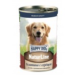 Корм Happy Dog Natur Line Телятина с сердцем для собак, 410г