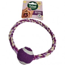 Игрушка Triol Mini Dogs Веревка-кольцо с мячом для собак мелких пород 120мм в магазинах Перекресток