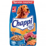 Сухой корм Chappi полнорационный для собак сытный мясной обед мясное изобилие, 2.5кг