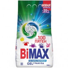 Порошок стиральный BiMax 100 пятен автомат, 3кг в магазинах Перекресток