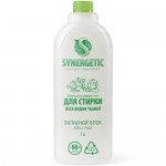 Запасной блок гель для стирки Synergetic биоразлагаемый концентрированный универсальный, 1л