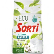 Порошок Sorti автомат для стирки экстракт хлопка универсальный, 2.4кг в магазинах Перекресток