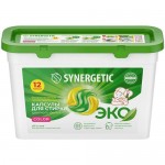 Капсулы для стирки Synergetic Color биоразлагаемые концентрированные гипоаллергенные, 12х15г