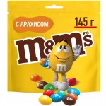 Конфеты M&M's драже с арахисом и молочным шоколадом для компании, 145г