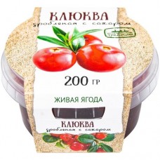 Клюква дроблёная Егорьевские традиции с сахаром, 200г в магазинах Перекресток