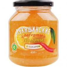 Лимон Лукашинские дробленный с сахаром, 450г в магазинах Перекресток