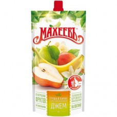 Джем Махеевъ груша и банан с экстрактом ванили нестерилизованный, 300г в магазинах Перекресток