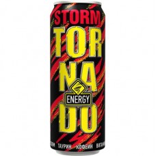 Напиток энергетический Tornado Energy Storm безалкогольный тонизирующий газированный, 450мл в магазинах Перекресток