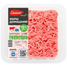 Фарш Самсон домашний охлаждённый, 400г в магазинах Перекресток