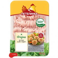Фарш куриный Петелинка Премиум из филе грудки, 450г в магазинах Перекресток