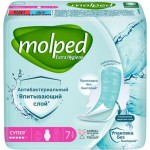 Прокладки Molped Extra Hygiene Супер антибактериальные гигиенические, 7шт Прокладки Molped Extra Hygiene Супер антибактериальные гигиенические, 7шт
