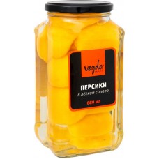 Персики Vegda Product в лёгком сиропе, 880г в магазинах Перекресток