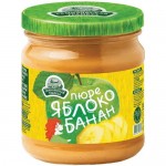Пюре Семилукская Трапеза яблочно-банановое с сахаром, 470г