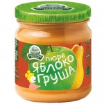 Пюре Семилукская Трапеза яблочно-грушевое с сахаром, 470г