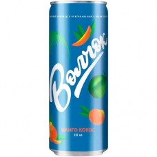 Напиток безалкогольный Волчок манго-кокос пастеризованный среднегазированный, 330мл в магазинах Перекресток