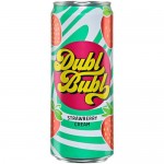 Напиток безалкогольный Dubl Bubl Клубника со сливками сильногазированный, 330мл Напиток безалкогольный Dubl Bubl Клубника со сливками сильногазированный, 330мл