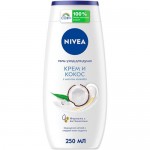 Гель-уход Nivea для душа Крем кокос, 250мл Гель-уход Nivea для душа Крем кокос, 250мл