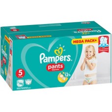 Подгузники-трусики Pampers Pants Junior Mega для мальчиков и девочек р.5 12-17кг, 96шт в магазинах Перекресток