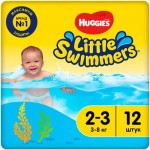 Подгузники-трусики Huggies Little Swimmers Ė2-3 3-8кг, 12шт Подгузники-трусики Huggies Little Swimmers Ė2-3 3-8кг, 12шт