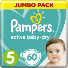 Подгузники Pampers Active Baby-Dry р.5 11-16кг, 60шт в магазинах Перекресток