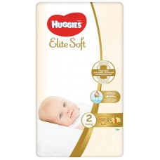 Подгузники Huggies Элит Софт 2 4-6кг, 50шт в магазинах Перекресток