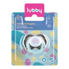 Пустышка Lubby форма соска с колпачком силиконовая с 0 месяцев 11401 в магазинах Перекресток