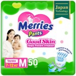 Трусики Merries Good Skin для детей 7-12кг р.M, 50шт