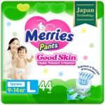 Подгузники-трусики MERRIES Good Skin р.L 9-14кг, 44шт