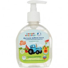 Мыло жидкое детское Заботливая Мама Синий Трактор с экстрактом календулы, 300мл в магазинах Перекресток
