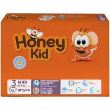 Подгузники Honey Kid Midi 4-9кг, 72шт в магазинах Перекресток