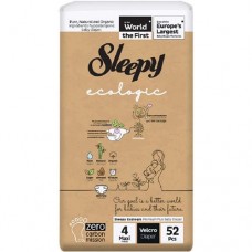 Подгузники Sleepy Ecologic Maxi детские 7-16кг, 52шт в магазинах Перекресток