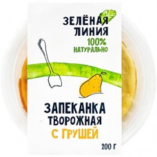 Запеканка творожная с грушей Зелёная Линия, 200г в магазинах Перекресток