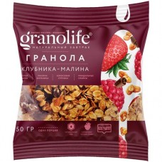 Гранола Granolife клубника-малина, 50г в магазинах Перекресток