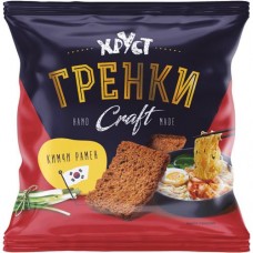 Гренки Хруст со вкусом кимчи рамен, 75г в магазинах Перекресток