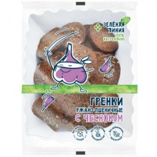 Гренки ржано-пшеничные с чесноком Зелёная Линия, 100г в магазинах Перекресток