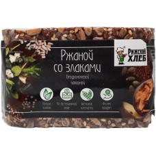 Хлеб Рижский Хлеб ржаной бездрожжевой заварной со злаками, 300г в магазинах Перекресток